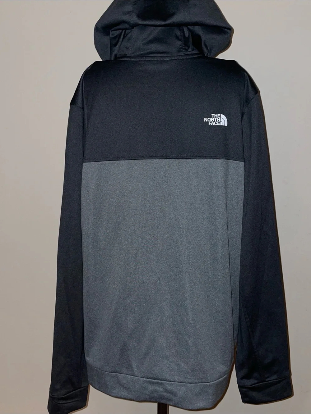 The North‎ Face Black & Gray Hooded Full-Zip MENS LARGE